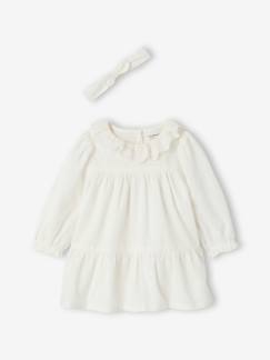 Baby-Babyset-Set met jurk en haarband
