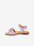 Sandales en cuir pour fille LORE FLOWERS froddo bleu+bleu foncé+blush+lavande+or+rose+rose doré+rouge+tomette - vertbaudet enfant 