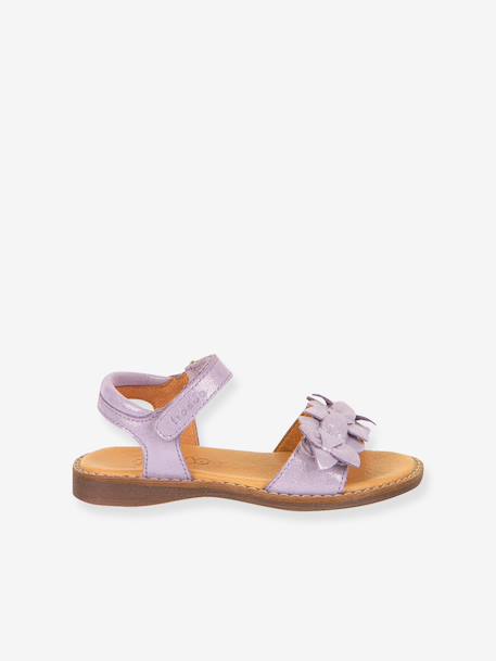 Sandales en cuir pour fille LORE FLOWERS froddo bleu+bleu foncé+blush+lavande+or+rose+rose doré+rouge+tomette - vertbaudet enfant 