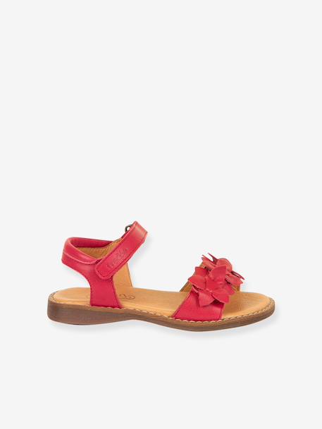 Sandales en cuir pour fille LORE FLOWERS froddo bleu+bleu foncé+blush+lavande+or+rose+rose doré+rouge+tomette - vertbaudet enfant 