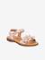 Sandales en cuir pour fille LORE FLOWERS froddo bleu+bleu foncé+blush+lavande+or+rose+rose doré+rouge+tomette - vertbaudet enfant 