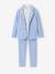 Ensemble céremonie chemise col Mao, veste et pantalon garçon beige+bleu ciel+vert d'eau - vertbaudet enfant 