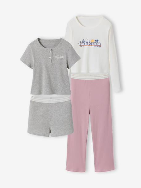 Fille-Lot 2 pyjamas court et long