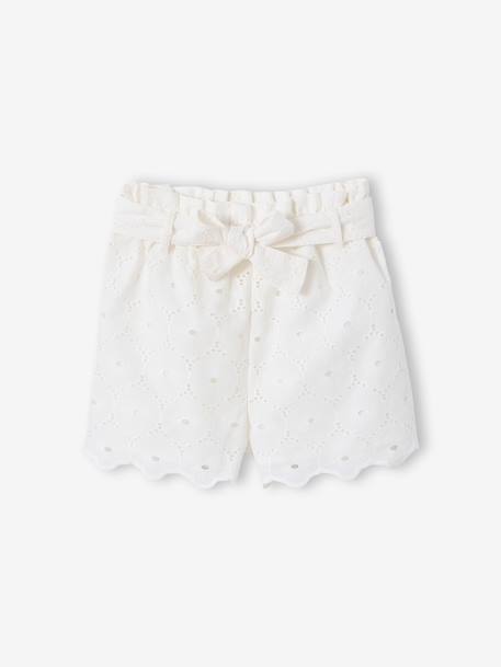 Ensemble 2 pièces short fille Ella Happy Time blanc - vertbaudet enfant 
