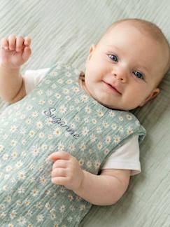 Linnengoed en decoratie-Baby beddengoed-Aanpasbare zomer trappelzak MARGUERITE van katoenen hydrofiel