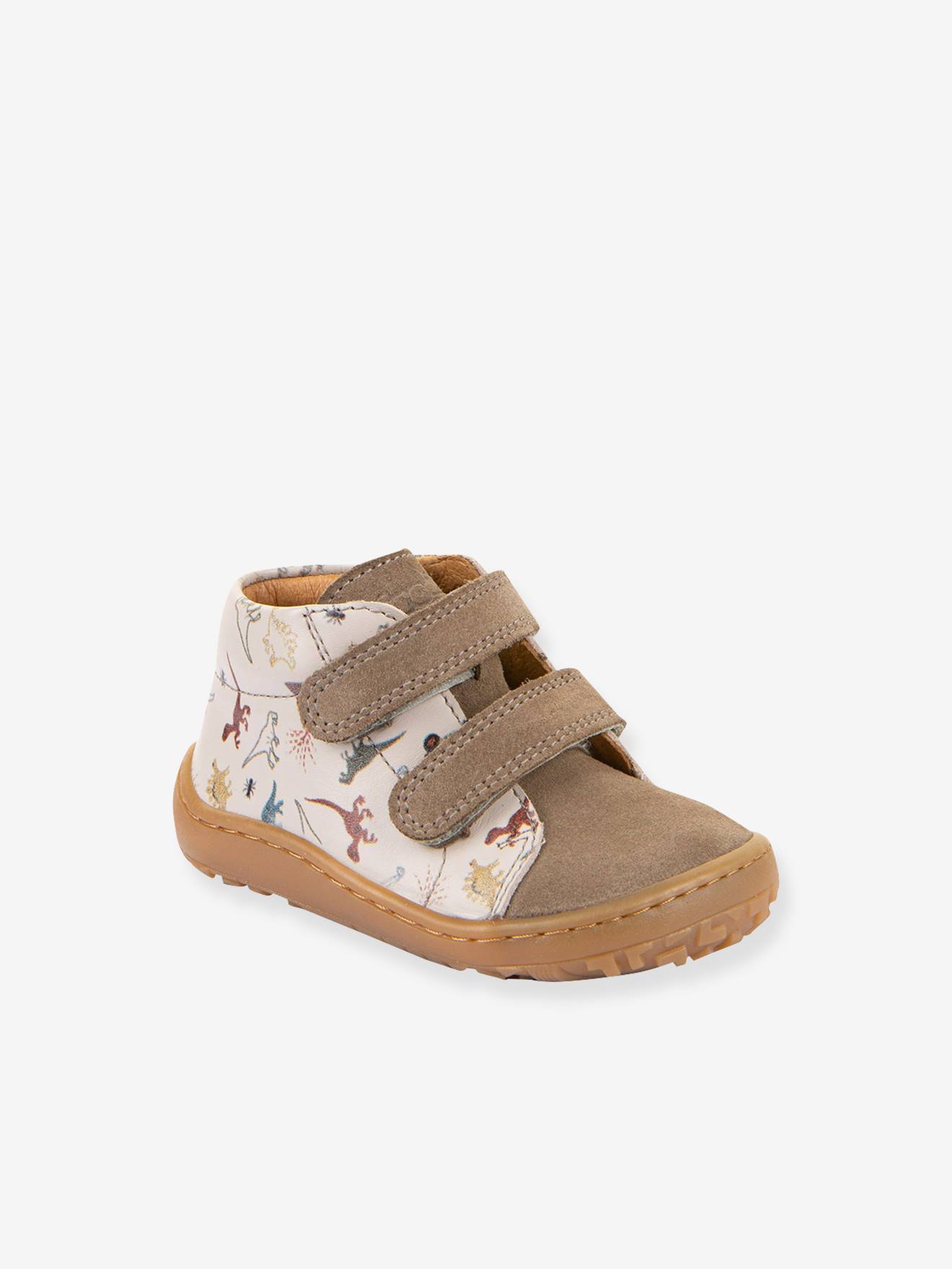 Froddo Baby Barefoot Schoenen Met Print Voor De Eerste Stapjes Beige