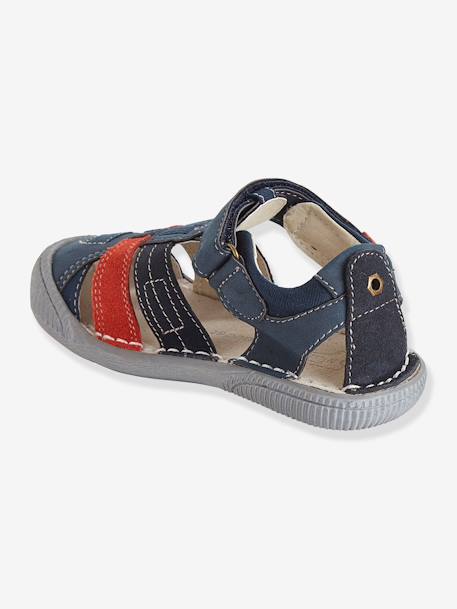 Sandales garçon spécial maternelle GRIS+MARINE - vertbaudet enfant 