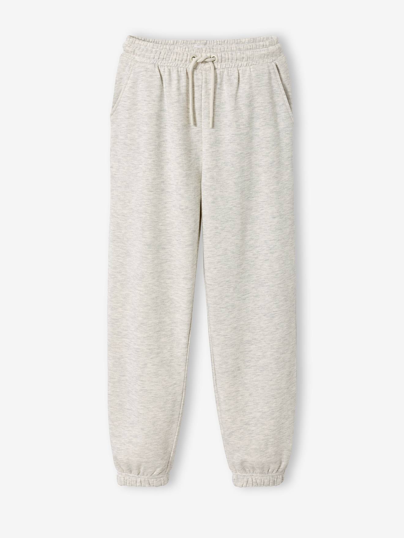 Jonen Losse Joggingbroek Voor Meisjes Gemêleerd Grijs