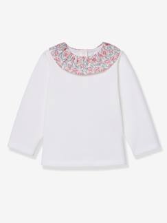 Baby-T-shirt, coltrui-T-shirt met lange mouwen met bloemenprint