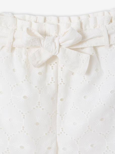 Ensemble 2 pièces short fille Ella Happy Time blanc - vertbaudet enfant 