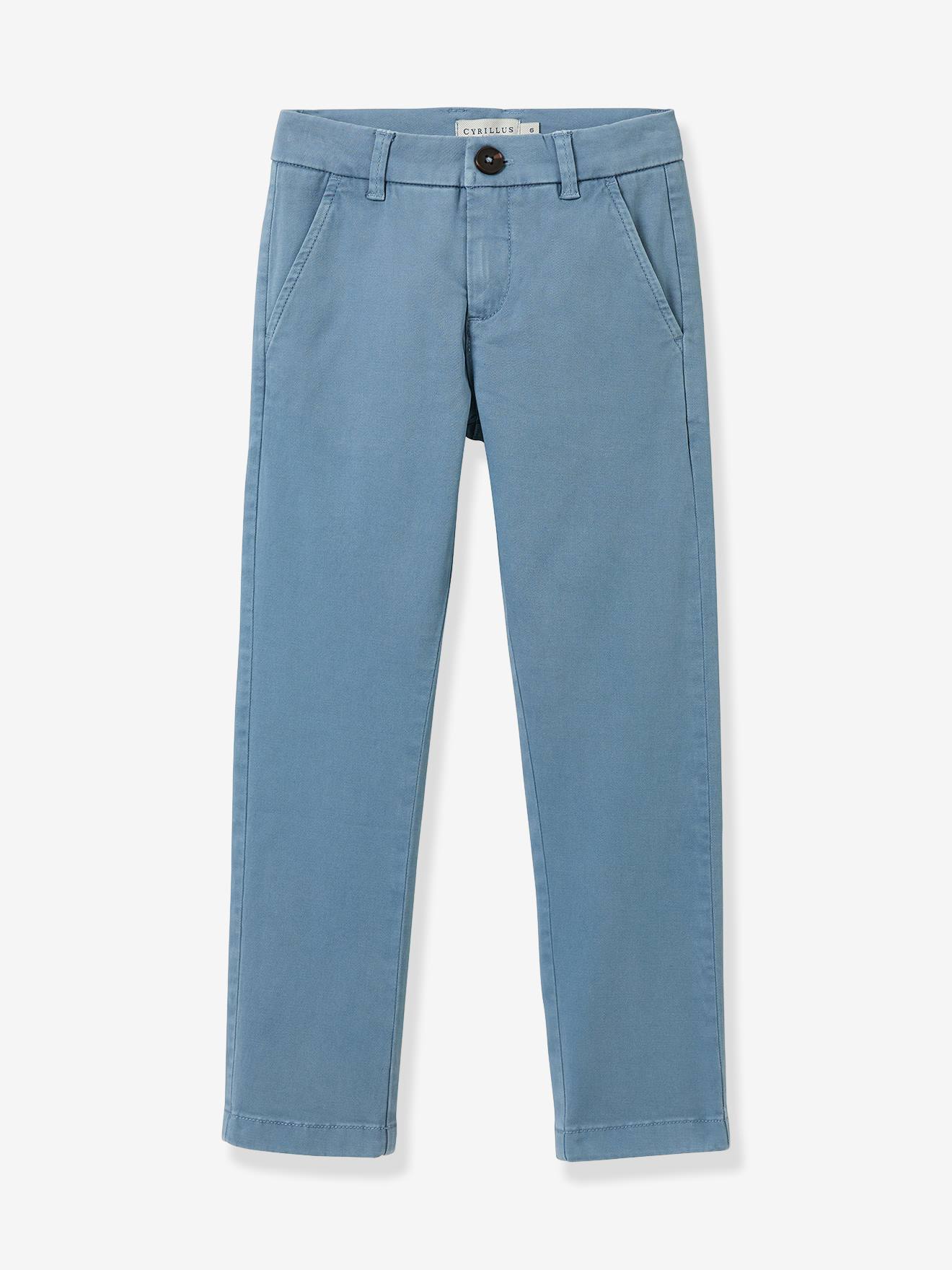 Cyrillus Broek Chino Leiblauw
