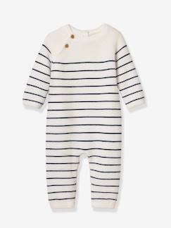 Bébé-Salopette, combinaison-Combinaison bébé marinière