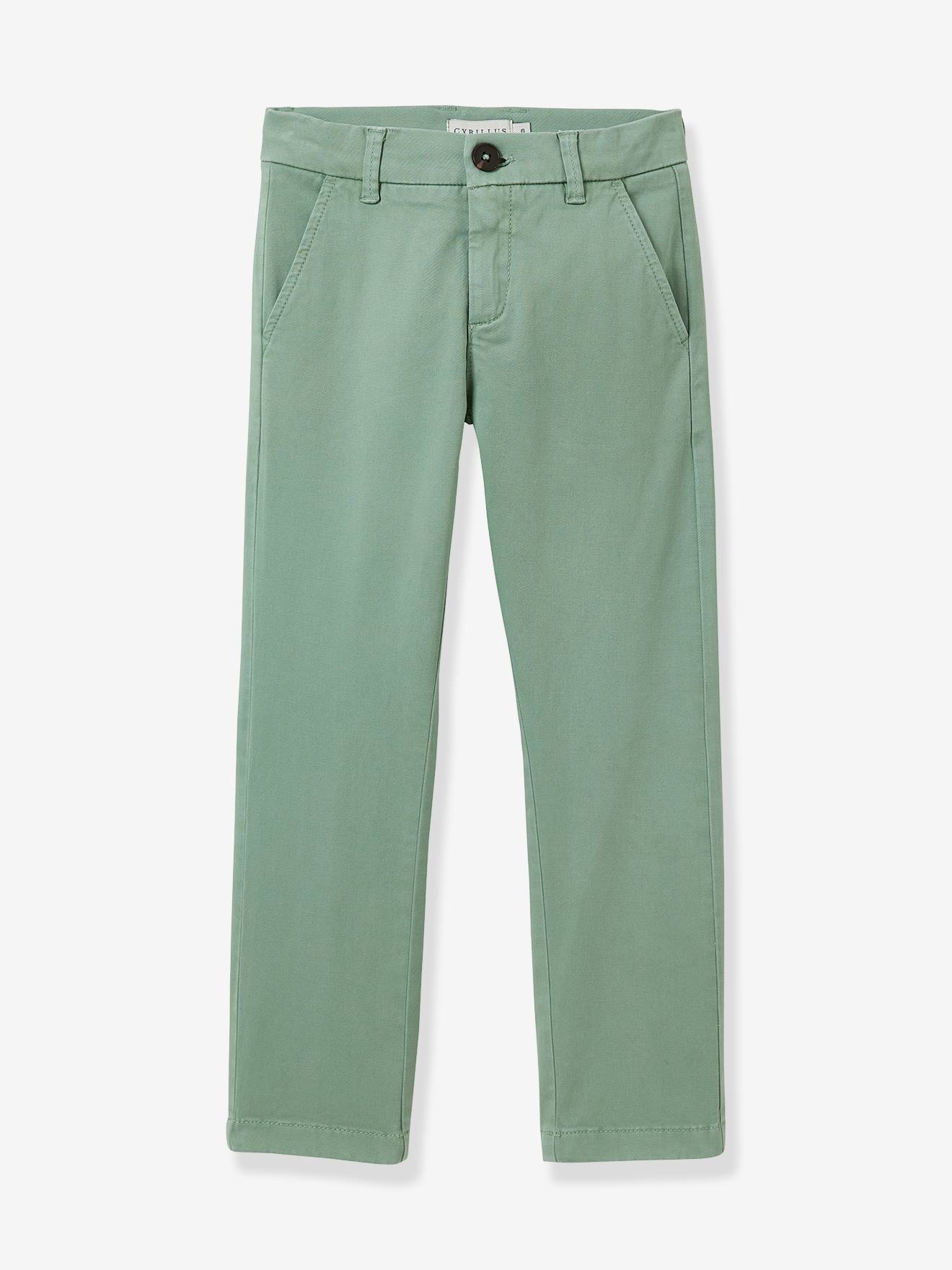 Cyrillus Broek Chino Saliegroen