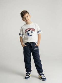 Jongens-Broek-Joggingbroek van molton met verstelbare taille