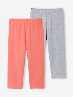 Meisje-Legging-Set van 2 leggings meisje tot halverwege de kuit