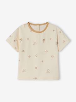 Baby-T-shirt, coltrui-Geborduurd T-shirt babyjongen van biologisch katoen