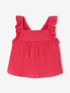 Baby-T-shirt, coltrui-Mouwloos T-shirt babymeisjes