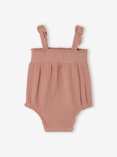 Bébé-Salopette, combinaison-Barboteuse bretelles coton