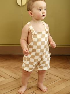Bébé-Salopette, combinaison-Salopette courte bébé molleton imprimé