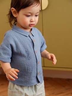Baby-Hemd voor babyjongens van katoenen gaas
