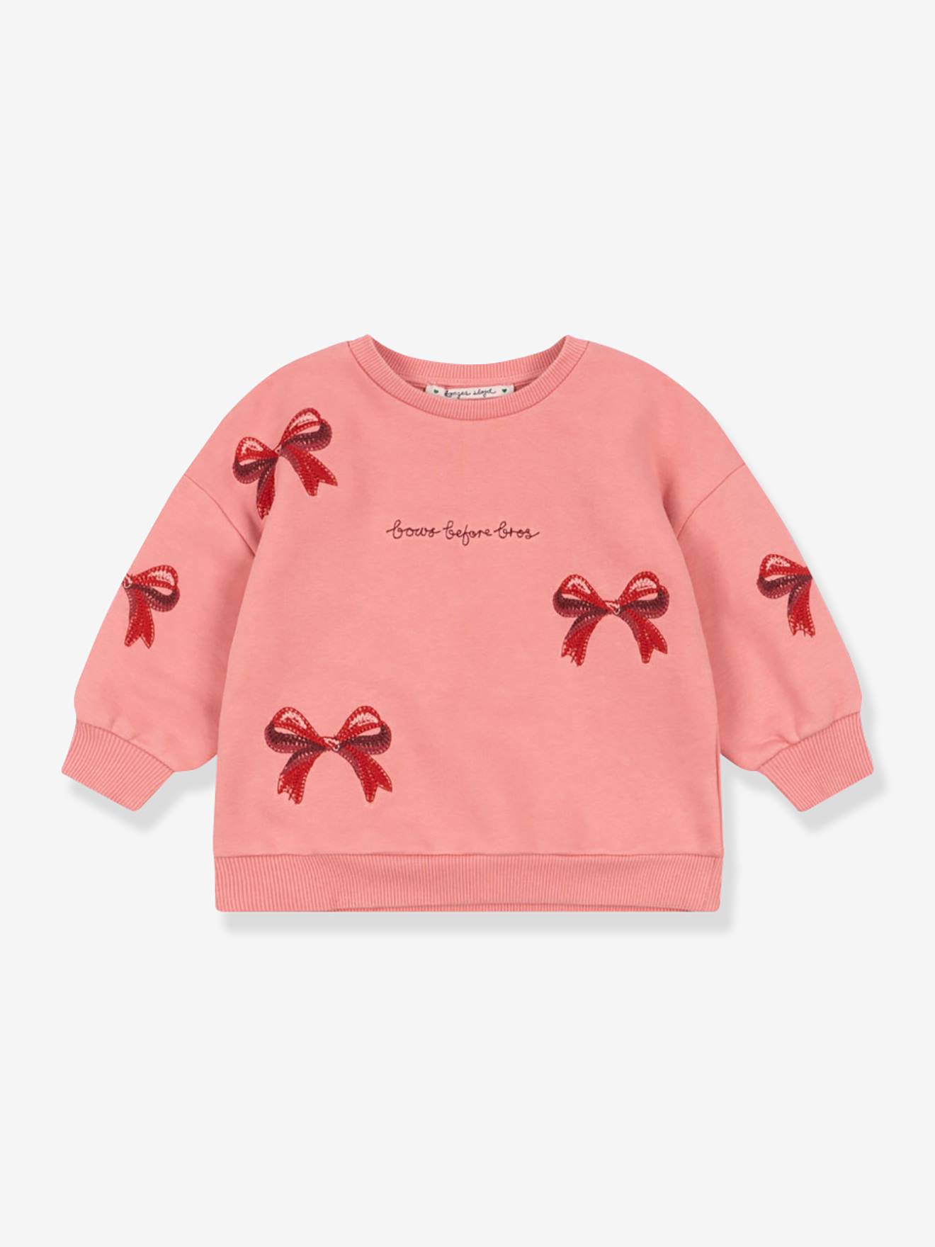 Sweater met ronde hals rozen