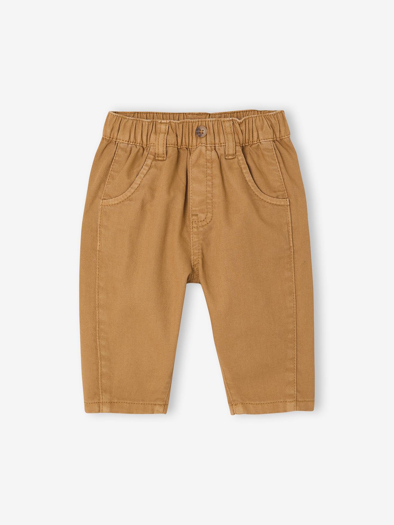 Ballonbroek voor babyjongens karamel