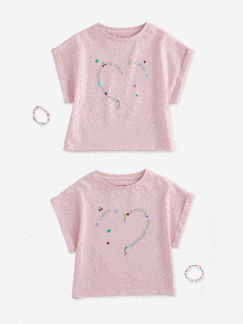 -Set T-shirt en armbanden beste vrienden