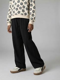 -Wijde broek voor meisjes van tricot