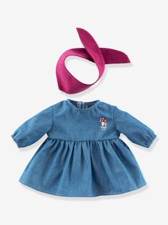 Robe en jean et foulard pour poupon  - vertbaudet enfant