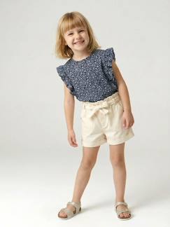 -Short fille style paperbag 