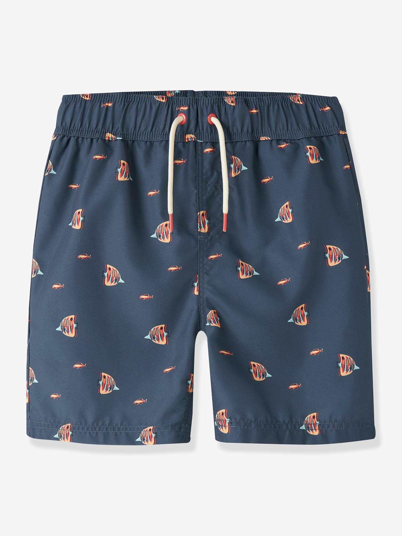 Zwemshort Voor Jongens Met Print Van Name It Grijsblauw