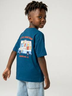 Jongens-T-shirt, poloshirt, souspull-T-shirt-Jongensshirt met motief op de voor- en achterkant