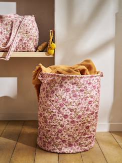 Linge de maison et décoration-Décoration-Objet déco-Panier matelassé imprimé fleurs