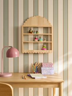 -Rangement étagère figurines bois feston
