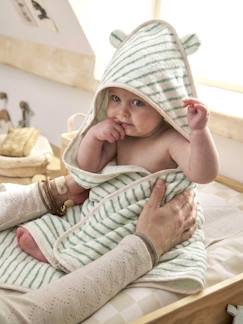 -Cape de bain personnalisable et gant de toilette BIO