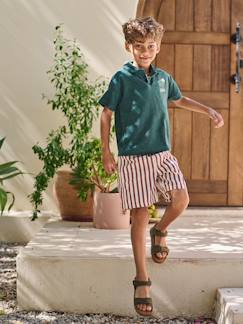Garçon-Short-Bermuda rayé garçon