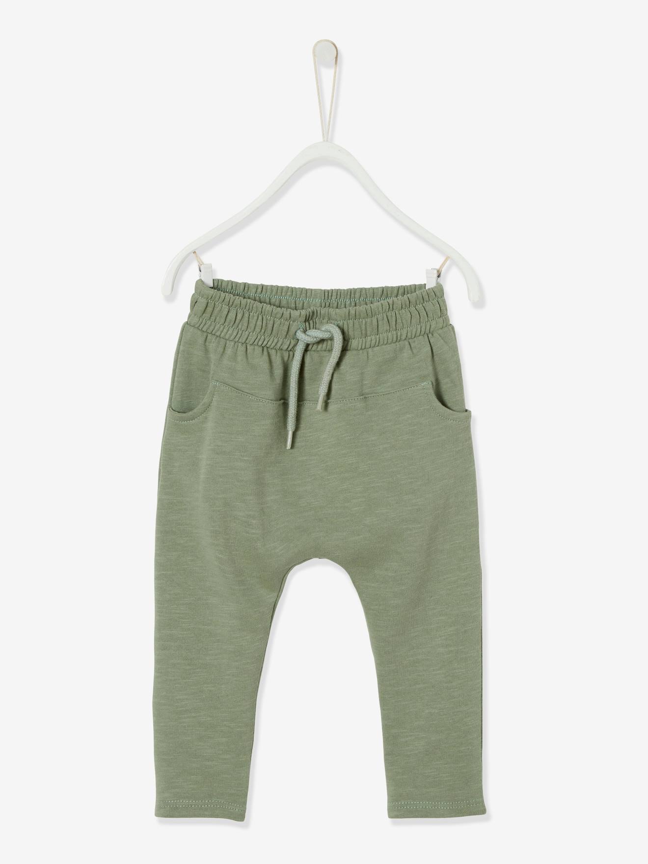 Vertbaudet Babybroek Uit Molton Voor Jongens Donker Lindegroen