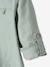 Chemise col Mao en coton/lin garçon manches retroussables BLANC+bleu ciel+Bleu moyen+vert - vertbaudet enfant 