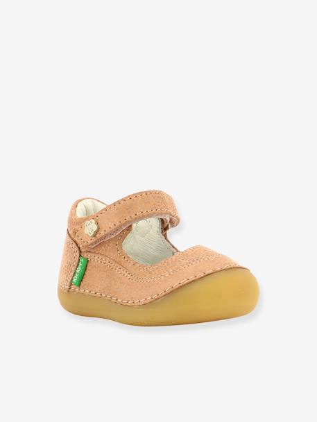 Sandales Cuir Bebe Fille Sorbaby Kickers 1ers Pas Rose Chaussures