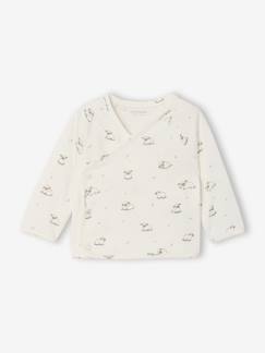 -Newborn wikkelshirt met lange mouwen