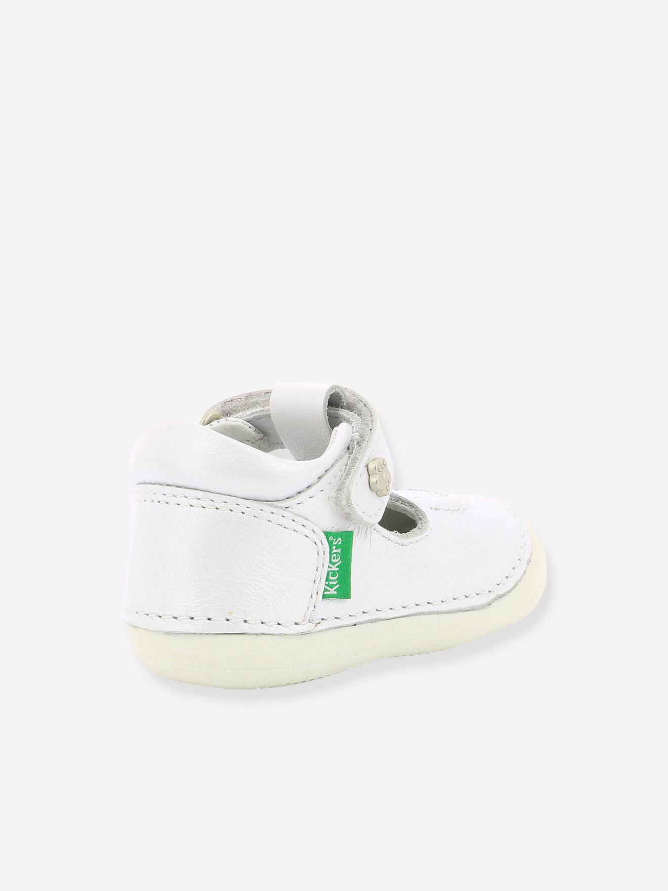 Sandales Cuir Bebe Fille Salome Kickers 1ers Pas Blanc Chaussures Sandales Cuir Bebe Fille Salome Kickers 1ers Pas Blanc Chaussures