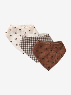 -Set met 3 slabbetjes van katoengaas