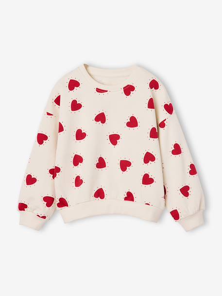 Fille-Pull, gilet, sweat-Sweat-Sweat fille col rond