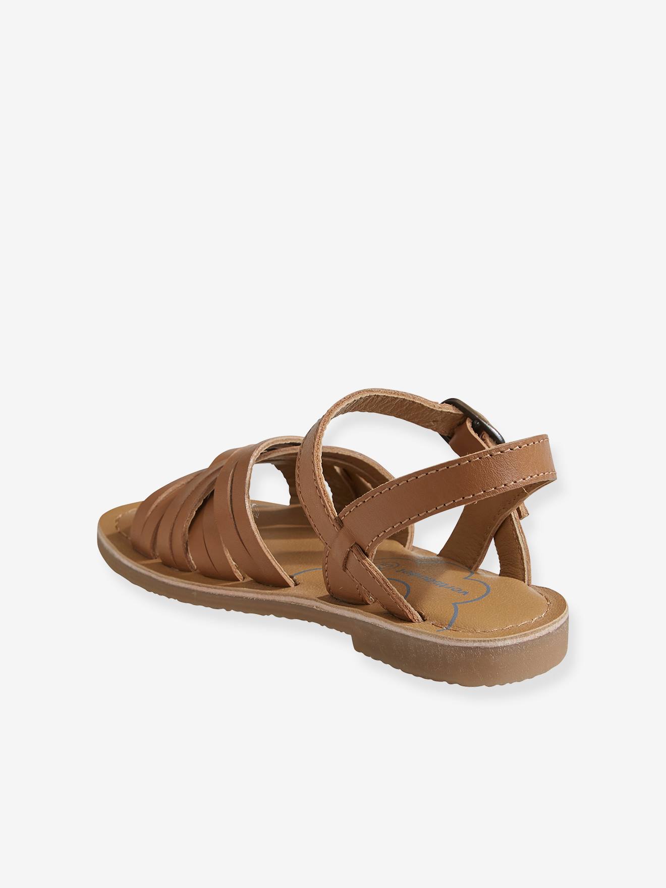 LEREN SANDALEN MET POMPON - SCHOENEN - MEISJES | 4 - 14 jaar - KINDEREN |  Schoenen, Sandalen, Kinderkledij