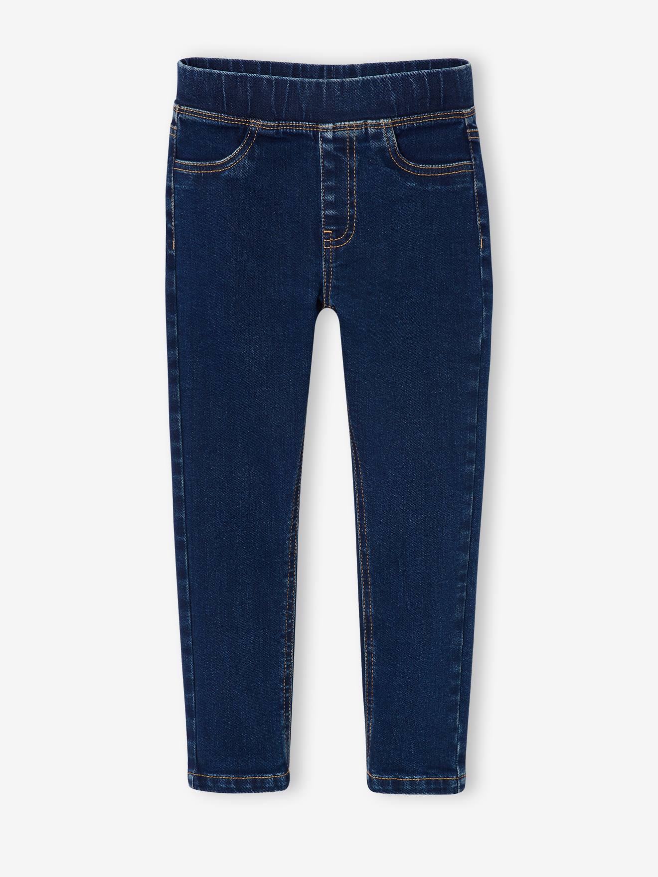 Vertbaudet Jeans Tregging Voor Meisjes Donkerblauw