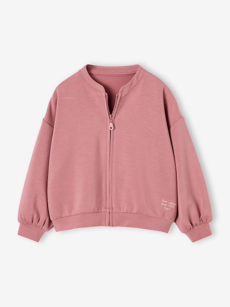 Fille-Pull, gilet, sweat-Sweat zippé fille