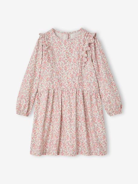 Fille-Robe courte fille manches longues