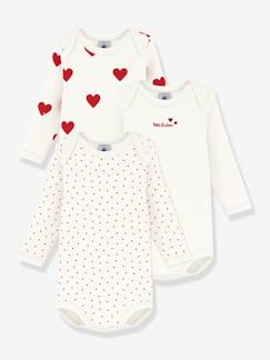 Set van 3 rompers met lange mouwen PETIT BATEAU  - vertbaudet enfant