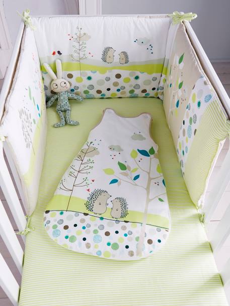 Tour De Lit Bebe Brode Pic Nic Oeko Tex Multicolore Linge De Maison Et Decoration