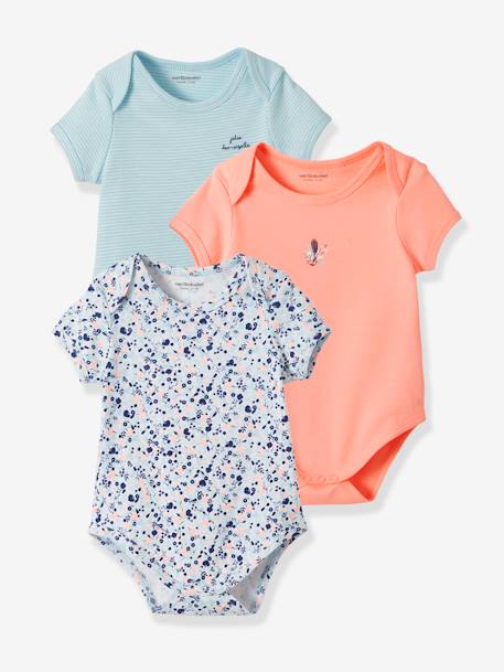 Lot De 3 Bodies Bebe Naissance A Manches Courtes Motifs Fleurs Lot Melon Fluo Bebe Lot De 3 Bodies Bebe Naissance A Manches Courtes Motifs Fleurs Lot Melon Fluo Bebe